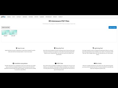 How to interweave PDF files