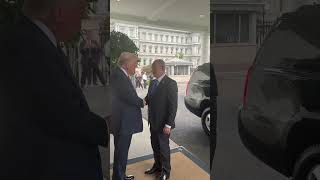 הנשיא טראמפ מקבל את פני ראש ממשלת ישראל נתניהו בבית הלבן 🇺🇸🇮🇱