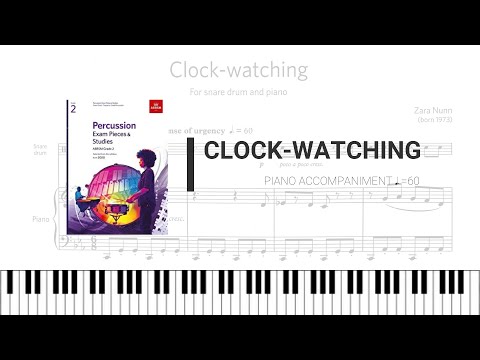 ABRSM G3 Percussion 2020 (A5) Clock-watching (Piano accompaniment)
