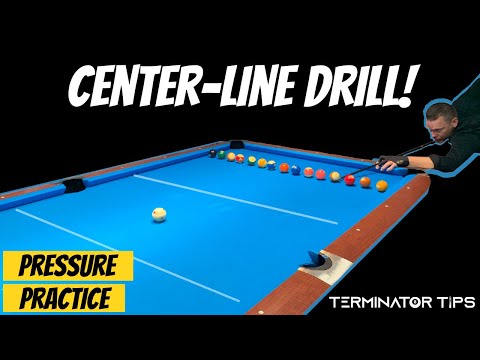 Pool Drill | How To Become A Better Pressure Player! "The Center-Line" (MUST WATCH!)