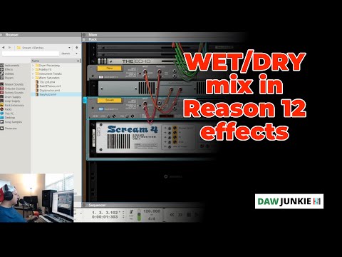 Creating a Dry/Wet Channel to mix effects in Reason 12