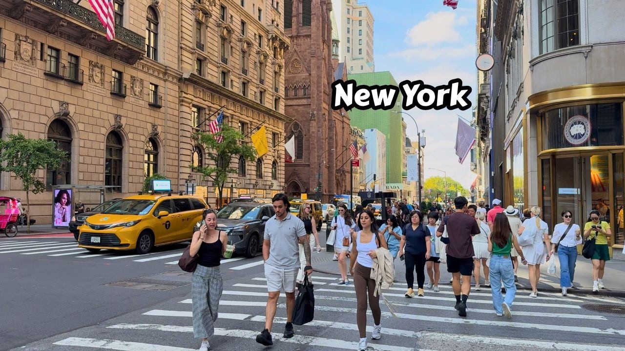 Midtown Manhattan Walking Tour Saturday On 5th Avenue New York City 4k Walk