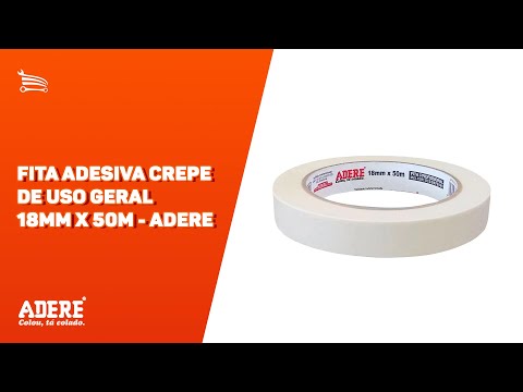 Fita Adesiva Crepe de Uso Geral 48mm X 50m  - Video