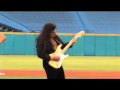 Yngwie Malmsteen playing National Anthem at Marlins game on Miami Music Television.