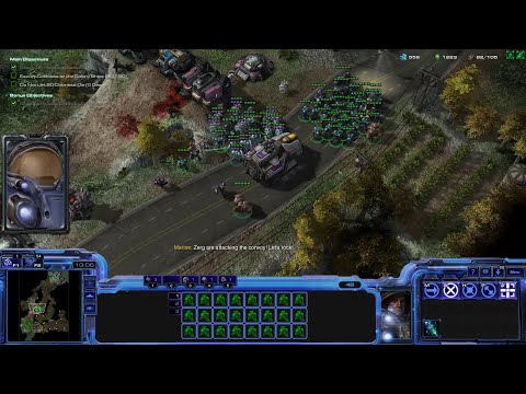 StarCraft 2 WoL (1-7 Players Coop) Mission 5 - The Evacuation