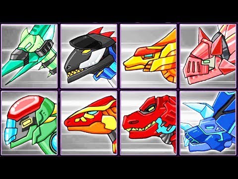 Dino Robot Corps #29: Ptera Green Plus & Dinosaurs | Eftsei Gaming
