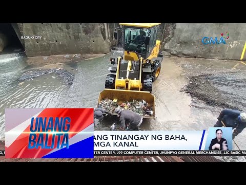 Mga basurang tinangay ng baha, bumara sa mga kanal UB