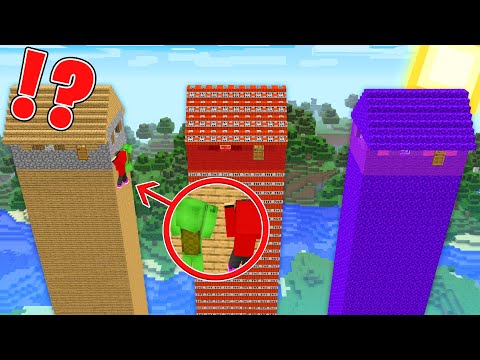 Ultimate High Village House Showdown in Minecraft