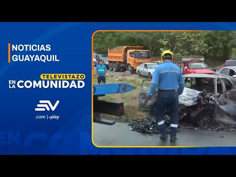 2 personas perdieron la vida tras choque reportado en anillo vial de Nobol | Televistazo | Ecuavisa