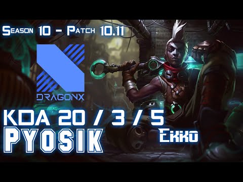 DRX Pyosik EKKO vs SYLAS Jungle - Patch 10.11 KR Ranked