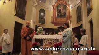 preview picture of video 'San Lorenzo al Mare Presepe Vivente  e Santa Messa di  Natale  a mezzanotte 2013'