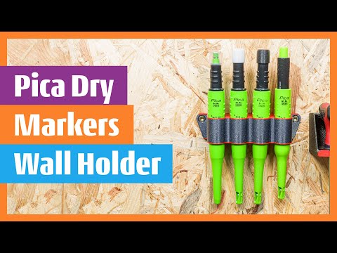 Pica Dry Markers Wall Holder Organiser allows you to store in two ways and pull out only the pen