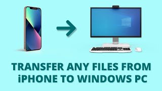 Transfer Any Files From iPhone To Windows PC | No Cable Software or Internet is Required