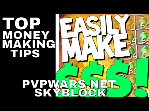 How to Make Money On Skyblock! Easy Money Making Minecraft Server PvPWars.Net Skyblock