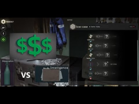 Moonshine vs folder with intelligence, Scav Case Trade. Escape From Tarkov.