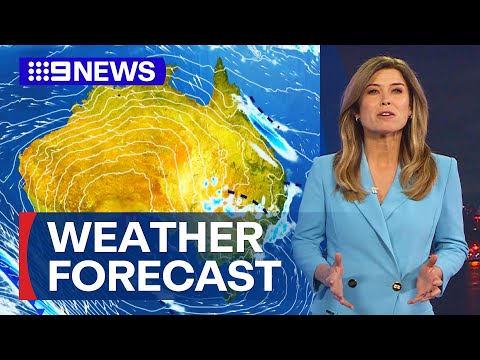 Australia Weather Update: Showers set for most of the country's east | 9 News Australia