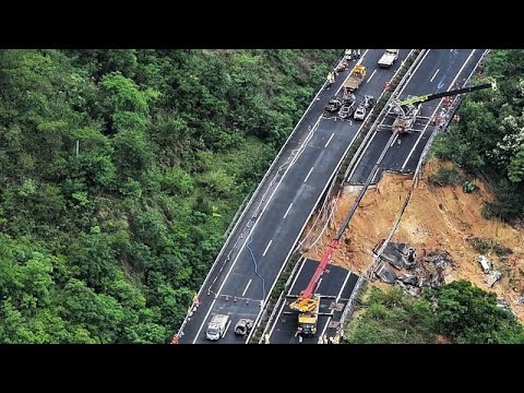 Video Thumbnail: Highway collapse in southern China kills at least 36 people