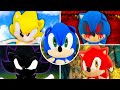 Sonic ALL FORMS Plush Super Dark EXE Sonic And Friends
