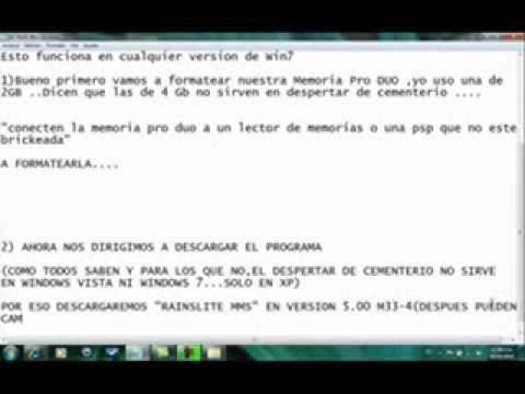 DESPERTAR DE CEMENTERIO V8 PSP WINDOWS 7 --PARTE 1.wmv