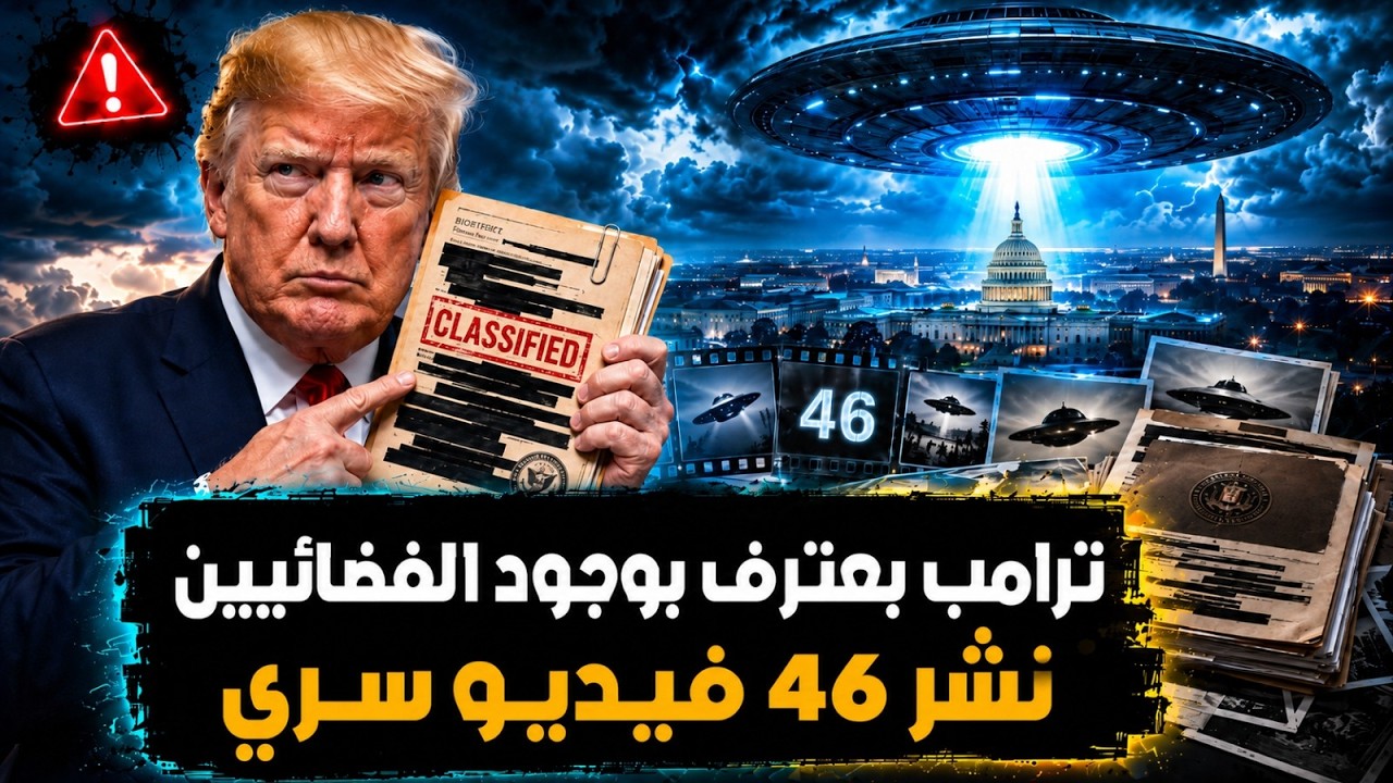 الملفات اليوفو التى هزت أمريكا | ترامب يكشف ملفات الأطباق الطائرة .. الكونجرس 