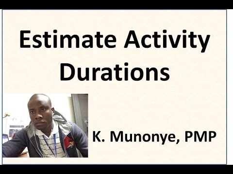 17 Project Time Management   Estimate Activity Durations Video