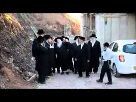 Klausenburg Rebbe Visiting Construction Site Of Future Kiryat Sanz In Teverya -Menachem Av 5773