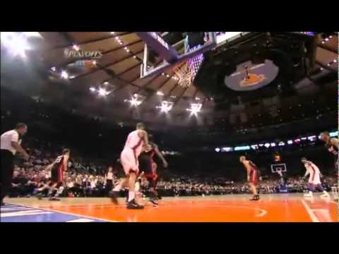 J.R Smith Ridiculous Dunk ON MIAMI HEAT GAME #3 IN KNICKS LOST 87-70