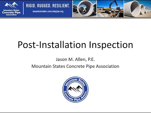 MSCPA Webinar - Post-Installation Inspection for Pipes - 05.22.2020