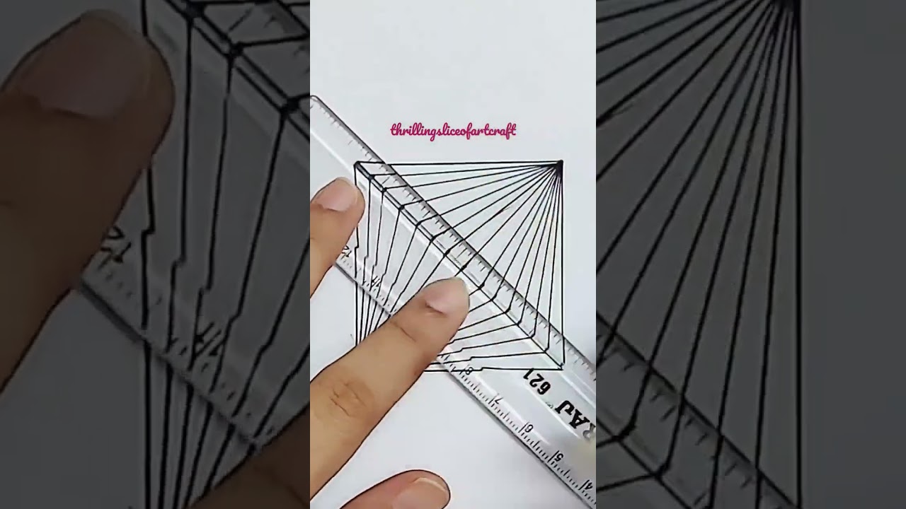 Creative Zentangle Art| Abstract 3D Art| Easy Art Idea #shorts #youtubeshorts #fun #art