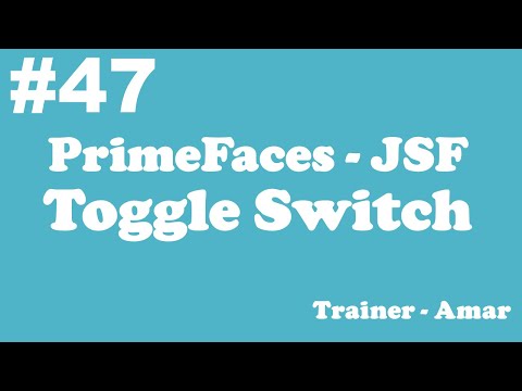 Primefaces Jsf Tutorial Toggle Switch In Primefaces Using Netbeans Ide Part 47