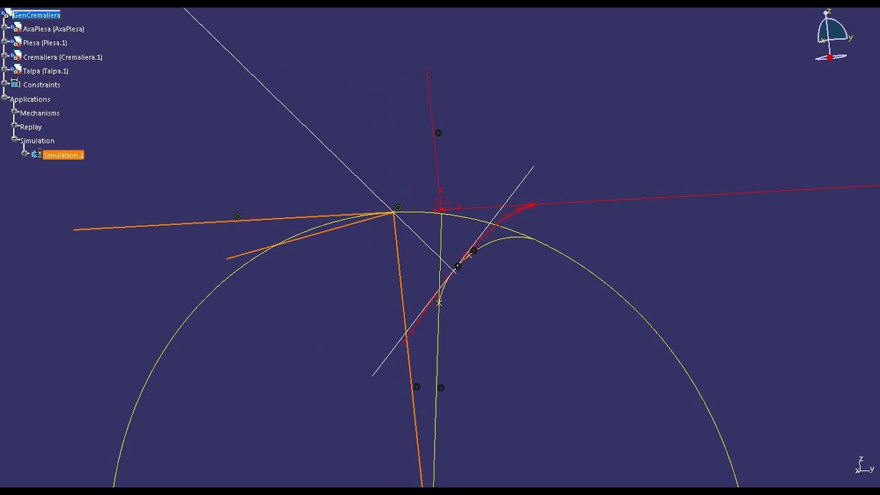Generating Rack tool for a spline curve profile