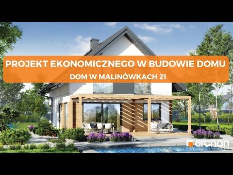 Dom w malinówkach 21 – Ekonomiczny w budowie dom I ARCHON+ Projekty Domów