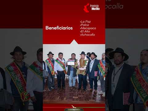🇧🇫 ¡La provincia Murillo avanza con obras!