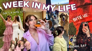 WEEK IN MY LIFE: Alexis' wedding weekend (!!!) days off in the new apartment, & Reneé Rapp concert