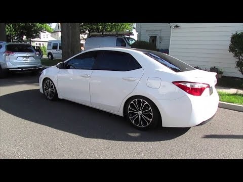 Lowering Springs Install - Before and After 2016 Toyota Corolla S
