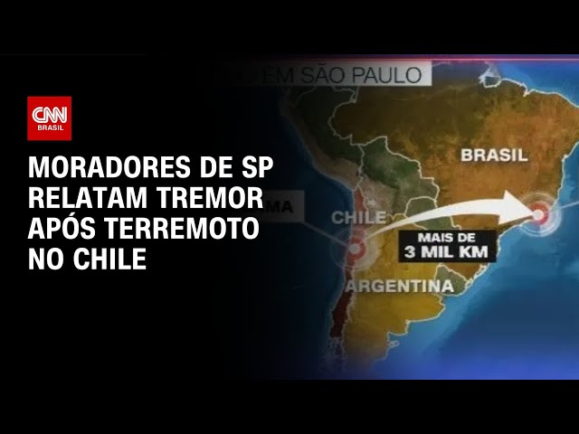 Moradores de São Paulo sentem tremor após terremoto no Chile | CNN NOVO DIA