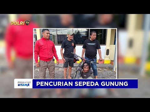 POLSEK BAJENG AMANKAN PRIA TERDUGA PELAKU PENCURIAN SEPEDA GUNUNG POLYGON