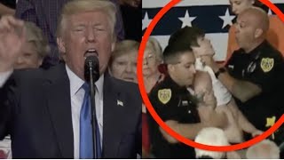 KID SHOWS UP AT TRUMP RALLY WITH SOMETHING SICK IN HIS HANDS!  THEN ALL HELL BREAKS LOOSE!