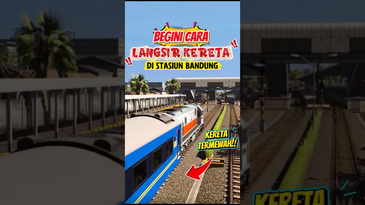 LANGSIR KERETA MEWAH COMPARTEMENT SUITES CLASS DI STASIUN BANDUNG