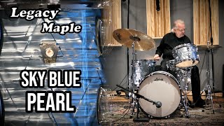 Video thumbnail for BEAUTIFUL Ludwig Classic Maple (w/ Remo Renaissance heads) - Sky Blue Pearl by Steve Maxwell Drums