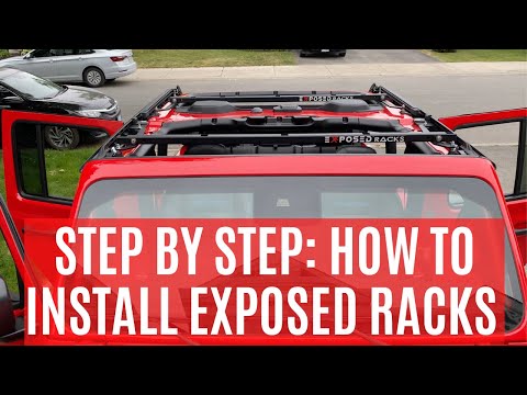 Step by step: installing roof racks (Exposed Racks) on the Jeep Rubicon 4xe