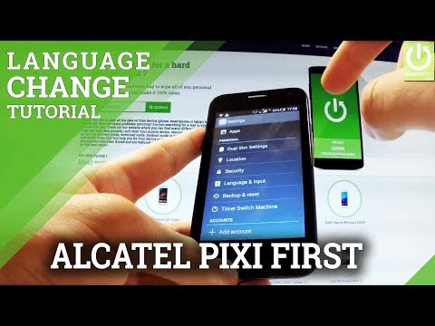 Change Langauge ALCATEL One Touch Pixi First - Available Languages