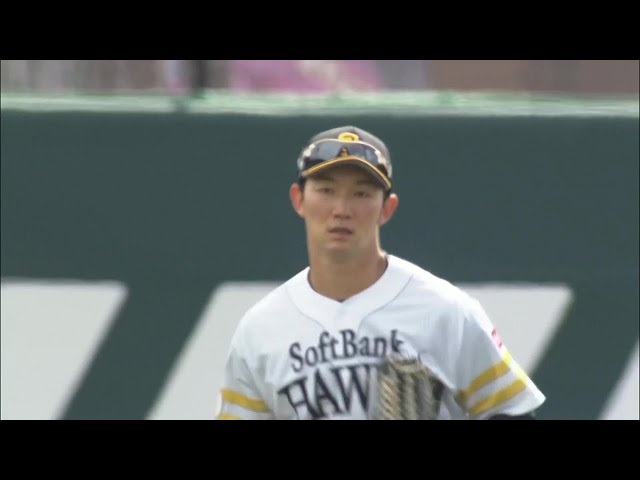 【ファーム】ホークス・笹川吉康 矢のようなスローイングで得点阻止!! 2022年3月20日 福岡ソフトバンクホークス 対 オリックス・バファローズ(ファーム)