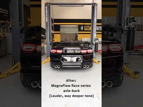 VOLUME UP - Stock VS. Magnaflow Axle-Back Exhaust 🔊🔥 #camaro #zl1 #1le #dyno