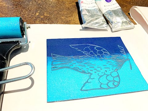 Lino Print Parte 1E Projete uma placa Lino e como transferir