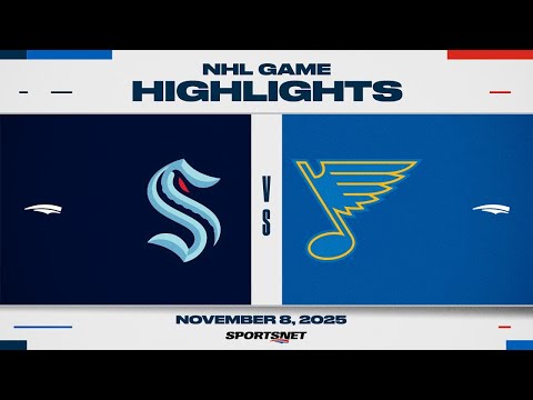 NHL Highlights | Kraken vs. Blues - November 8, 2025