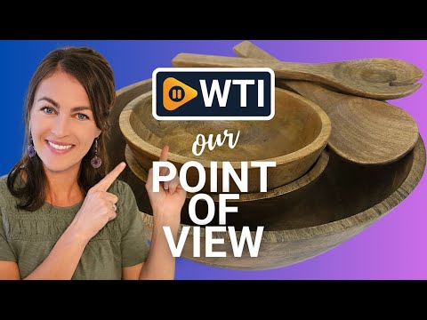 Extra Large Rustic Wooden Salad Serving Bowl and Two Dinner Salad Bowl Sets - WTI product video review