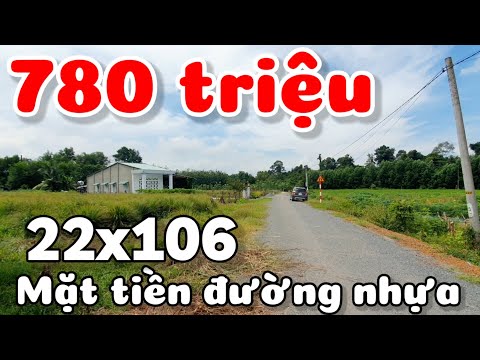 Bán đất đường nhựa 22x106 có 170m2 thổ cư giá 780 triệu gần Chợ Ninh Điền Tây Ninh cách TPHCM 80km