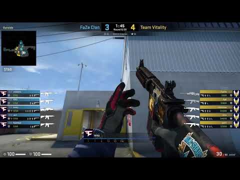CSGO GOTV POV HARD GAME FAZE NIKO(31/25) VS VITALITY NUKE ESL One Cologne 2020 Europe
