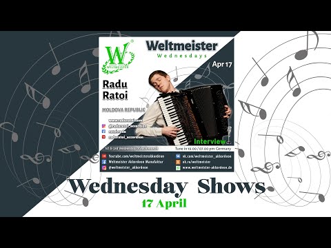 Weltmeister Wednesdays Concert Series Week 16-2024 #accordionmusic #raduratoi #weltmeisterakkordeon